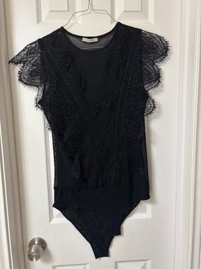 Black Lace Bodysuit Zara